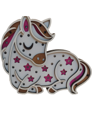 Ξύλινο Παιδικό Φωτιστικό – Μονόκερος 🦄✨