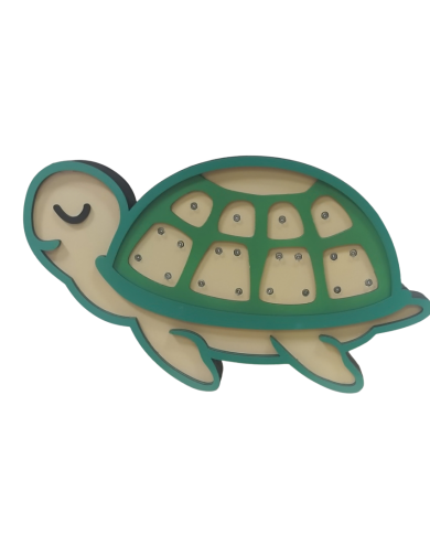 Ξύλινο Παιδικό Φωτιστικό Χελωνάκι