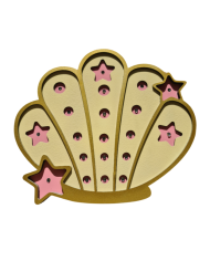 Ξύλινο Παιδικό Φωτιστικό Κοχύλι